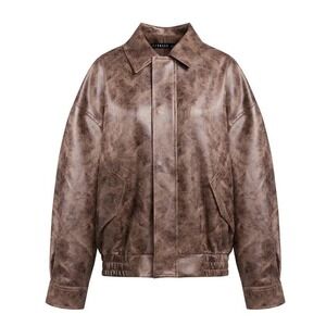 Lioness‎ Kenny Bomber Chocolate Size 10 Womens New With Tags